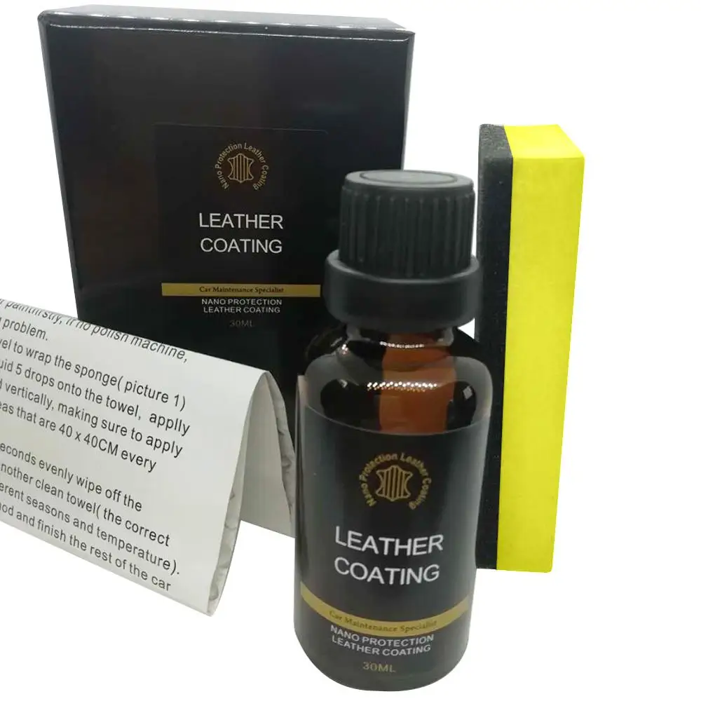 

30ml Nano Liquid Car LeaPopr Care Interior Seat Glazing Moisturizing Protective Protection Liquid Plastic LeaPopr Maintenance