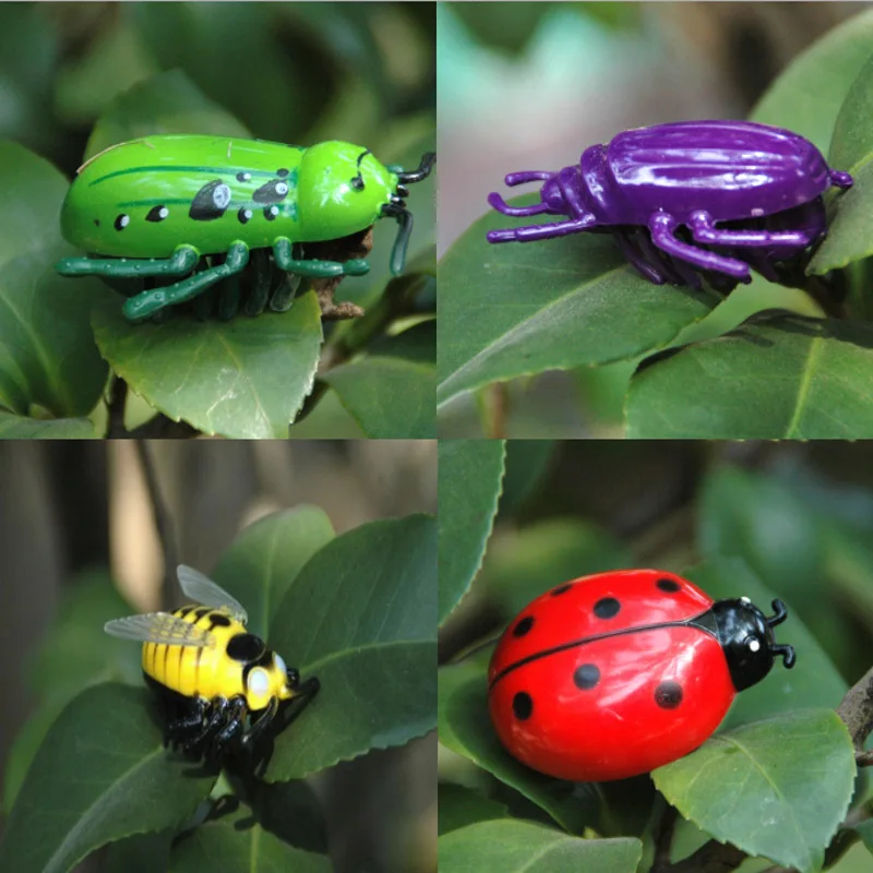 

New 4 Styles Mini Electric Dog Cat Pet Toy Interactive Cute Ladybird Beetle Shape Cat Toys Walking Insect Cat Supplies