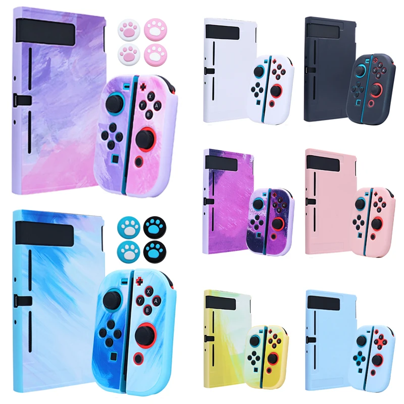 

Цветной защитный чехол для геймпада Nintendo Switch контроллер NS консоли Joy con, кожаный чехол с полным покрытием, аксессуары для видеоигр