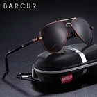 Солнцезащитные очки BARCUR мужские классические, поляризационные алюминиевые солнечные очки-авиаторы для вождения, роскошные очки с защитой UV400