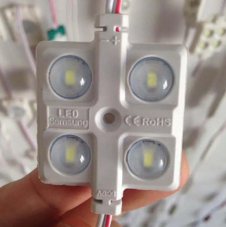 Светодиодный модуль 2 Вт 12 В постоянного тока белый цвет высокая яркость 20 шт.