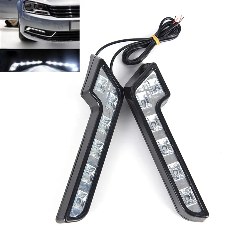 2 X яркий 6LED супер белый Автомобильный фар дальнего света Противотуманные фары 12V