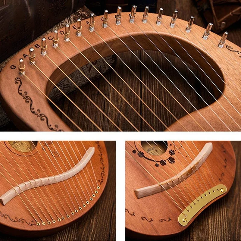 Lyre Harp 16 струн портативный маленький с прочной струной музыкальный инструмент