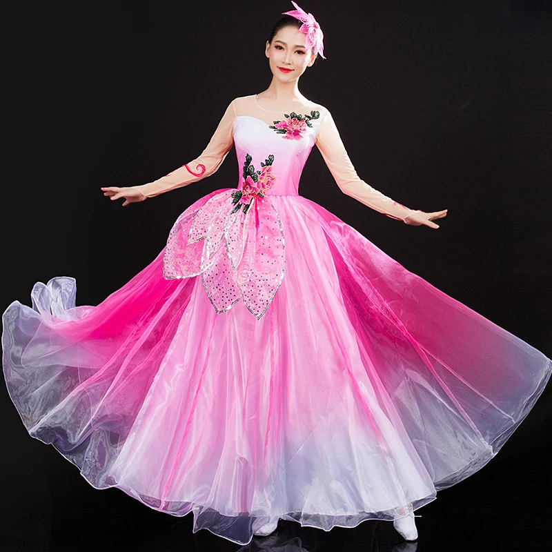 Горячая Распродажа открывающаяся юбка для танцев танцевальный костюм женщин и