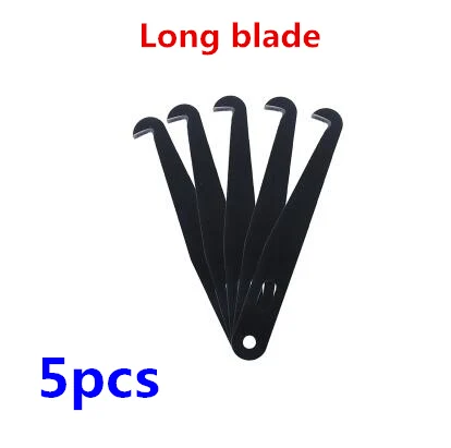 D 5pcs blades Инструмент для ремонта керамической плитки, крюк, нож, профессиональная очистка и удаление старых затирок, ручные строительные инструменты - Цвет: D 5pcs blades