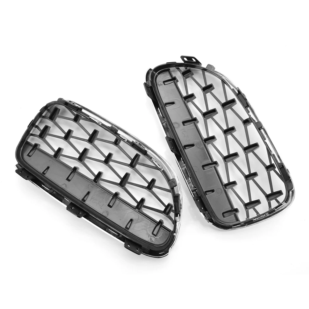 

1 Pair Diamond Kidney Grille Grill Parts Personal Car Replacement Outdoor Decoration for BMW E92 E93 3 Series 11-13
