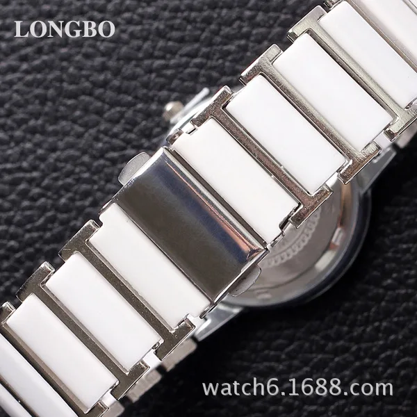 LONGBO, роскошные Брендовые женские часы Relogio Feminino, простые повседневные деловые часы, женское платье, Reloj Mujer, имитация керамики, кварцевые часы