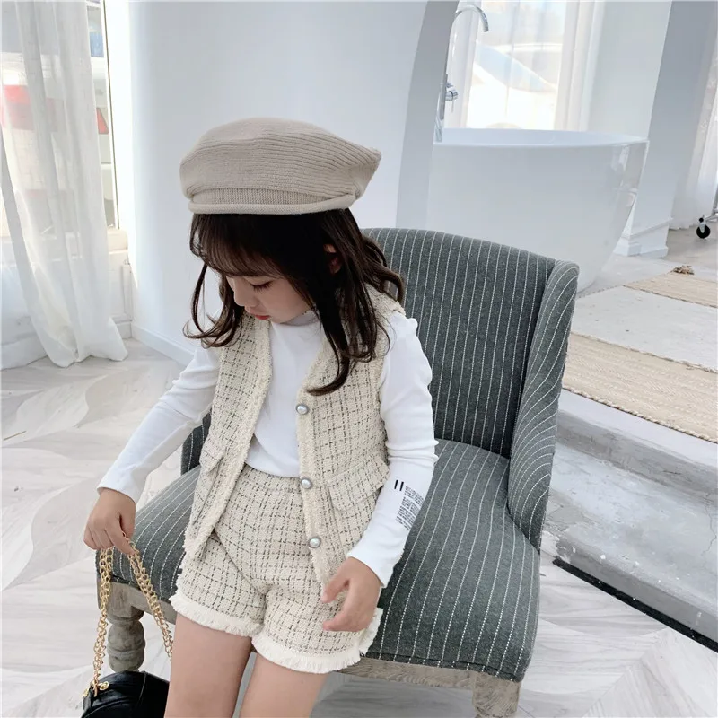 Детский жилет без рукавов с шортами Комплект для малышей комплект из двух