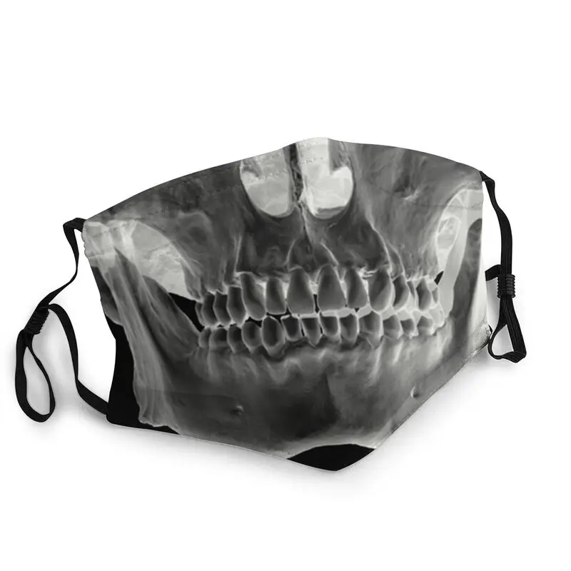 

Skull X-Ray Mouth Face Mask Men Women Anti Haze Tooth Mask Protection Cover Breathable Respirator Mouth Muffle