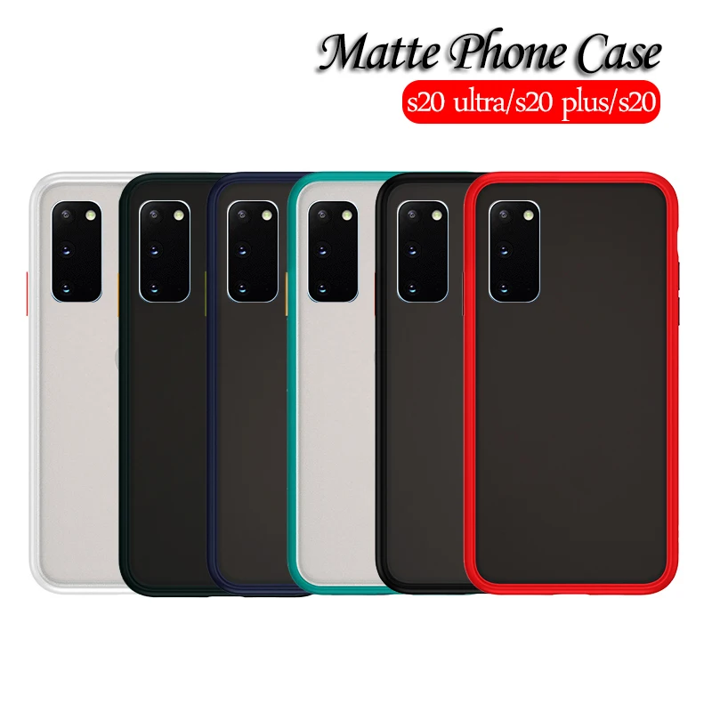 Матовый Прозрачный чехол для samsung s20 ultra 5G Frame силиконовый телефона Galaxy plus + s 20 coque