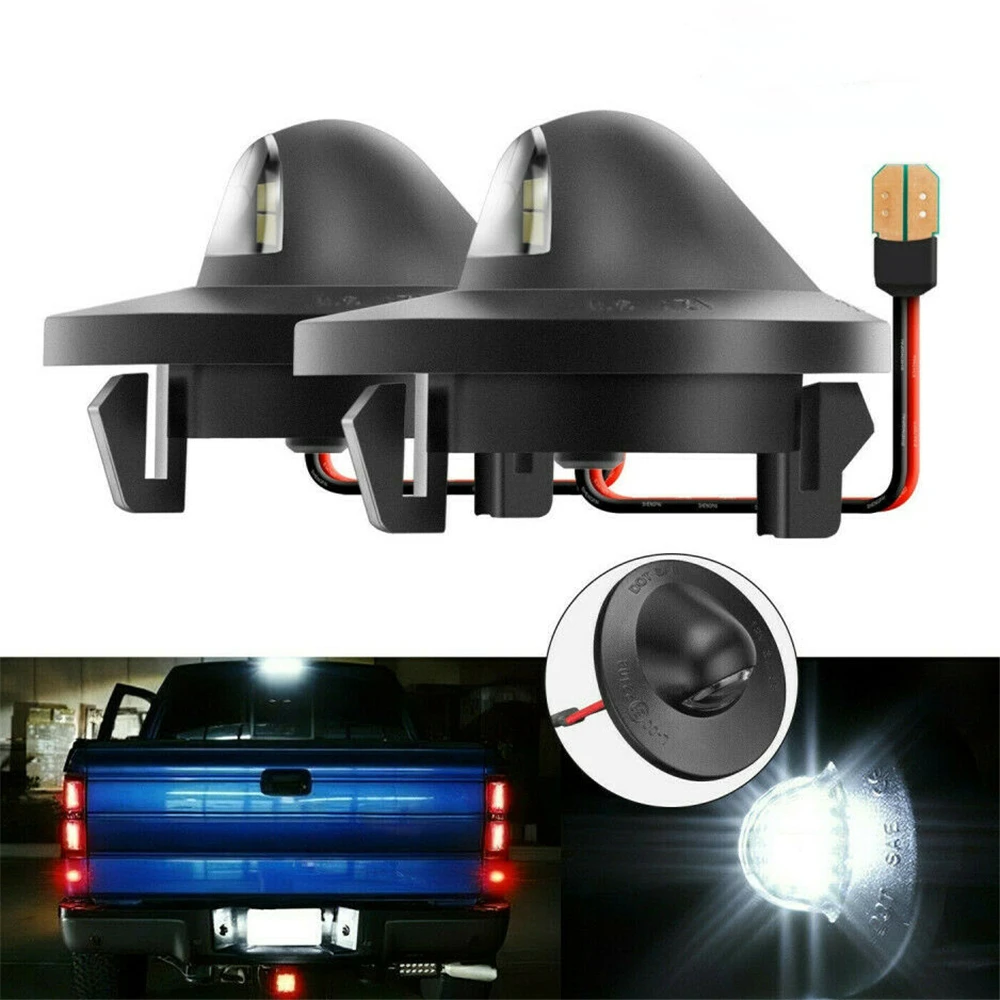 2x светодиодный номерной знак светильник Замена для Ford F150 F250 F350 1990 2014|Фара авто в