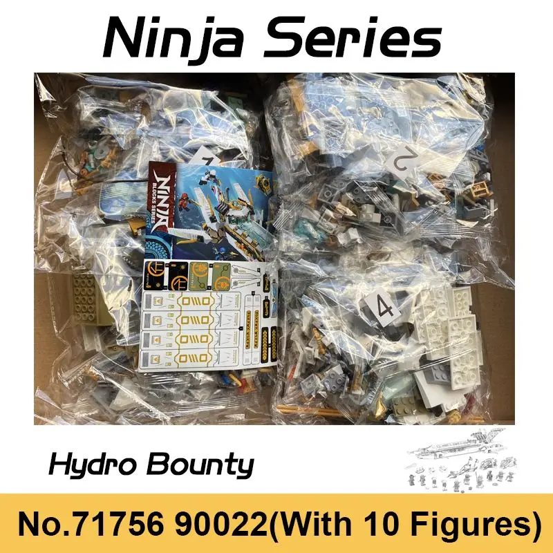Серии ниндзя 71756 Hydro Bounty 16 сезон подводная лодка Водяной Дракон мейка