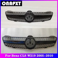 car for mercedes benz cls w219 with logo hood bumper front grill styling middle grille diamond center vertical bar 2005 2010