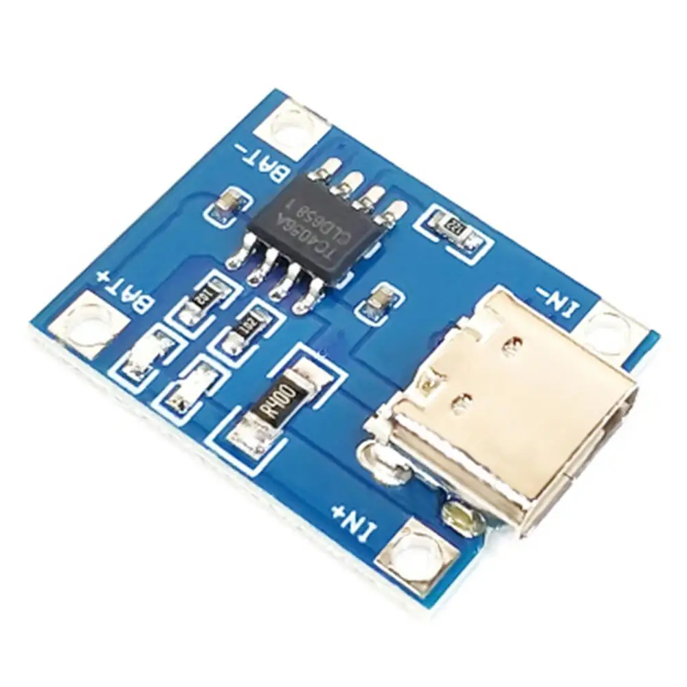 100 шт./лот Micro USB 5 в 1A 18650 TP4056 литиевая батарея зарядное устройство Модуль зарядная