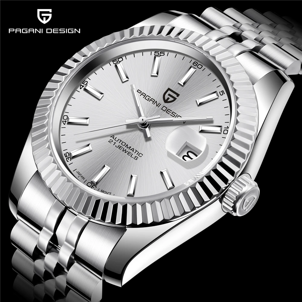 

PAGANI DESIGN Top Brand Luxury Mens Watches Fashion Automatic Mechanical Watch Men Stainless Steel Sport Waterproof Clock