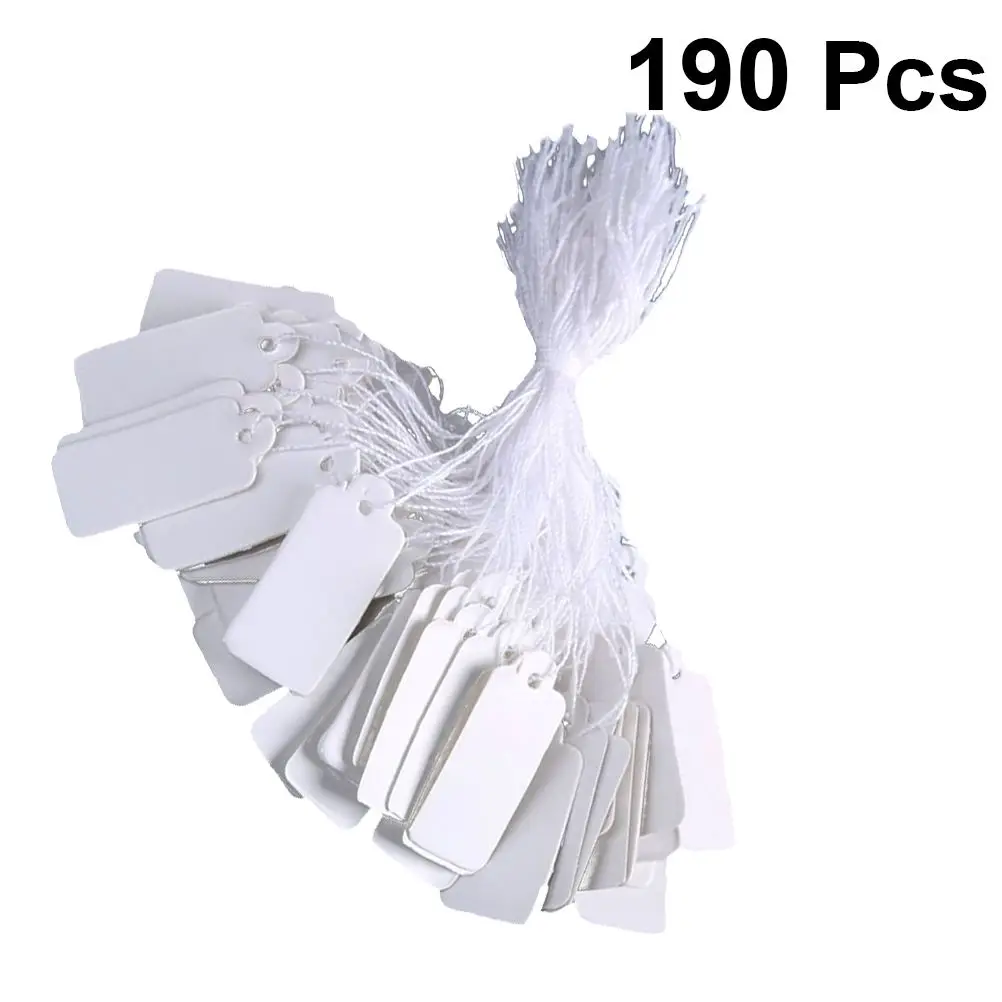 190 шт. бумажные бирки для ювелирных изделий A30|Ярлыки одежды| |