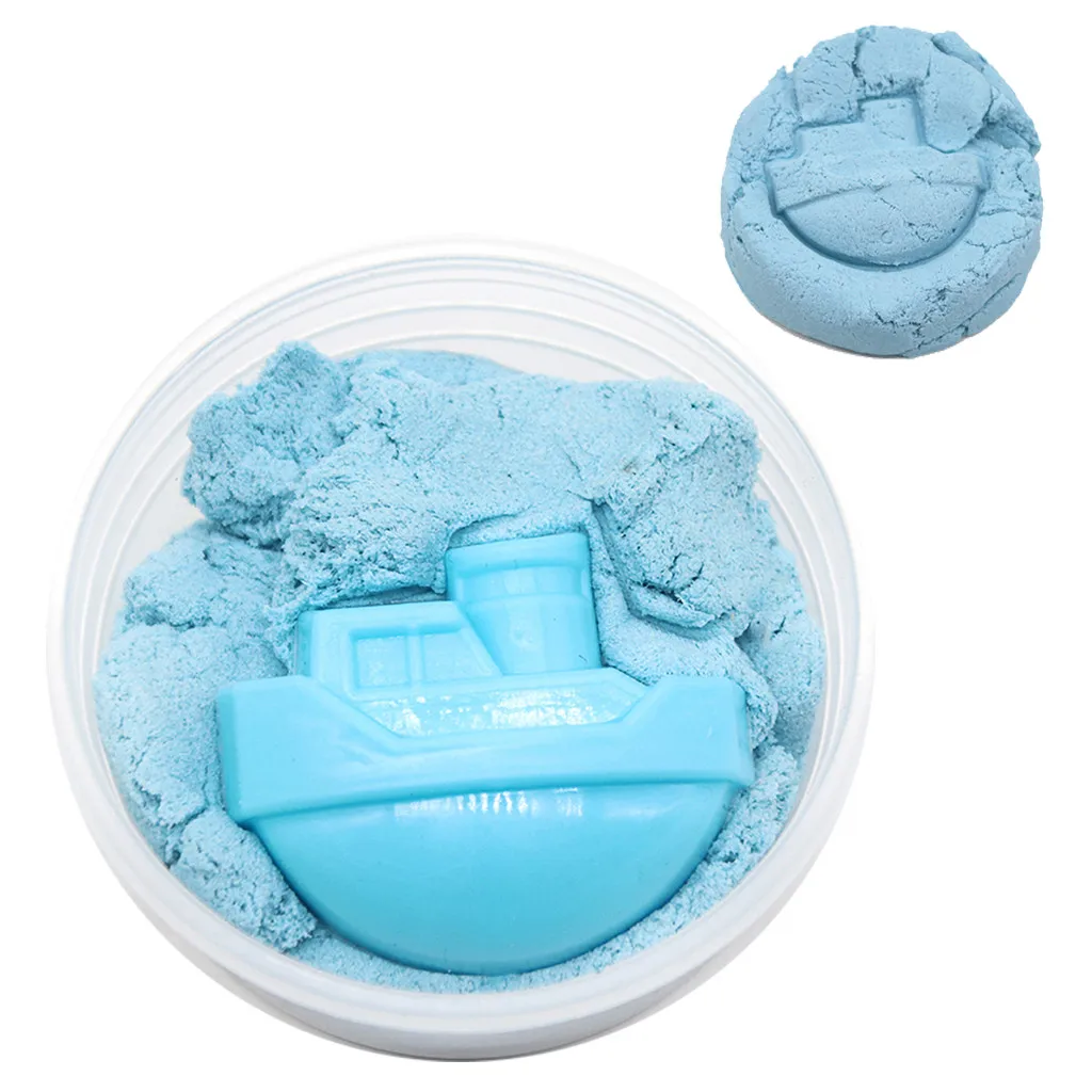 DIY Мягкий красочный не липкий песок грязь набор пушистая слизь флоам игра и