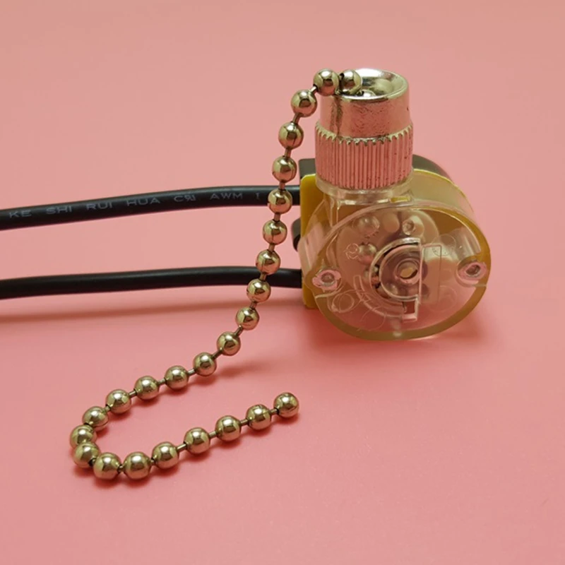 

JX42B 250V DIY Wall Light Pull Chain Cord Controller Switch for Ceiling Fan Lamp