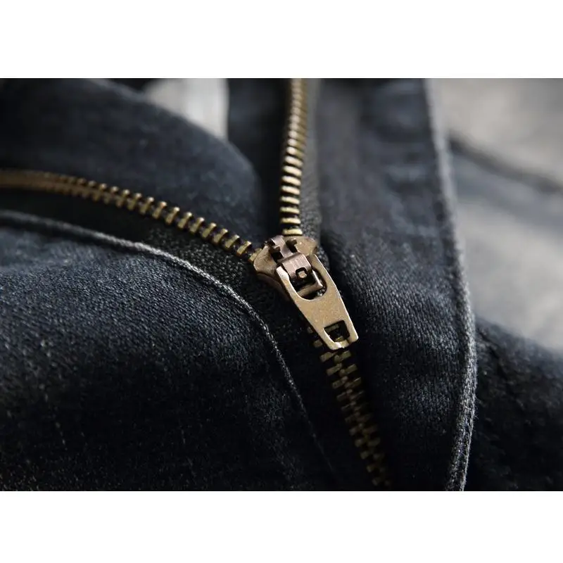 Модные мужские рваные джинсы 2020 повседневные Прямые облегающие эластичные