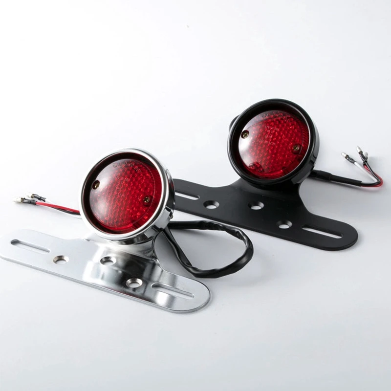 BDJ для Harley Cafe Racer хромированный Универсальный задний стоп сигнал мотоцикла