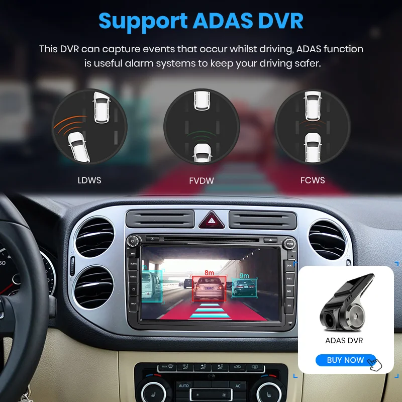 Junsun 2 ГБ+ 32 ГБ Android 8,1 автомобильный DVD радио мультимедиа видео плеер gps навигатор для Volkswagen Golf Polo Skoda Seat Tiguan Passa