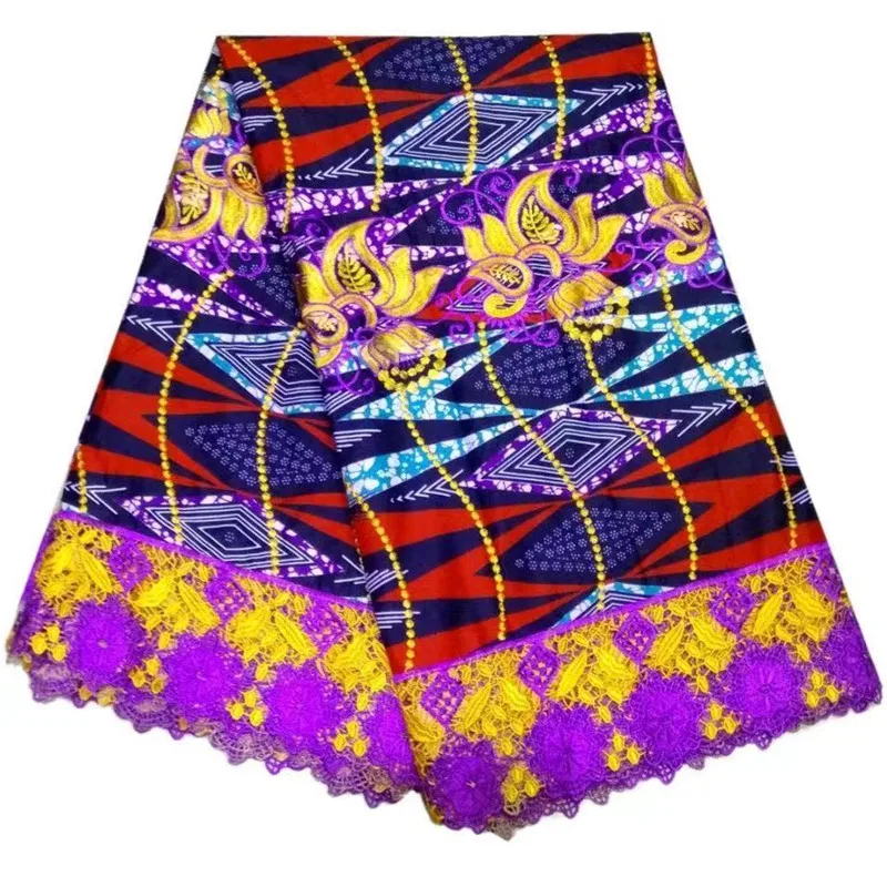 Многоцветный гипюровый шнур кружевная ткань новый дизайн Анкара африканская