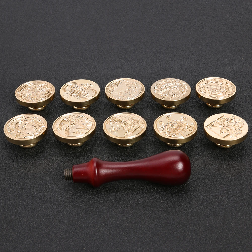 

Vintage DIY Seal Stamp Multi-functional Practical Convenient Scrapbooking Photo Album Decor Sealing Wax Stamp Craft