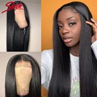 Гладкий парик из человеческих волос Remy T-Part, парики из перуанских волос с гладкой застежкой 4x4, парик 5x5 HD на сетке, прямые парики на сетке спереди