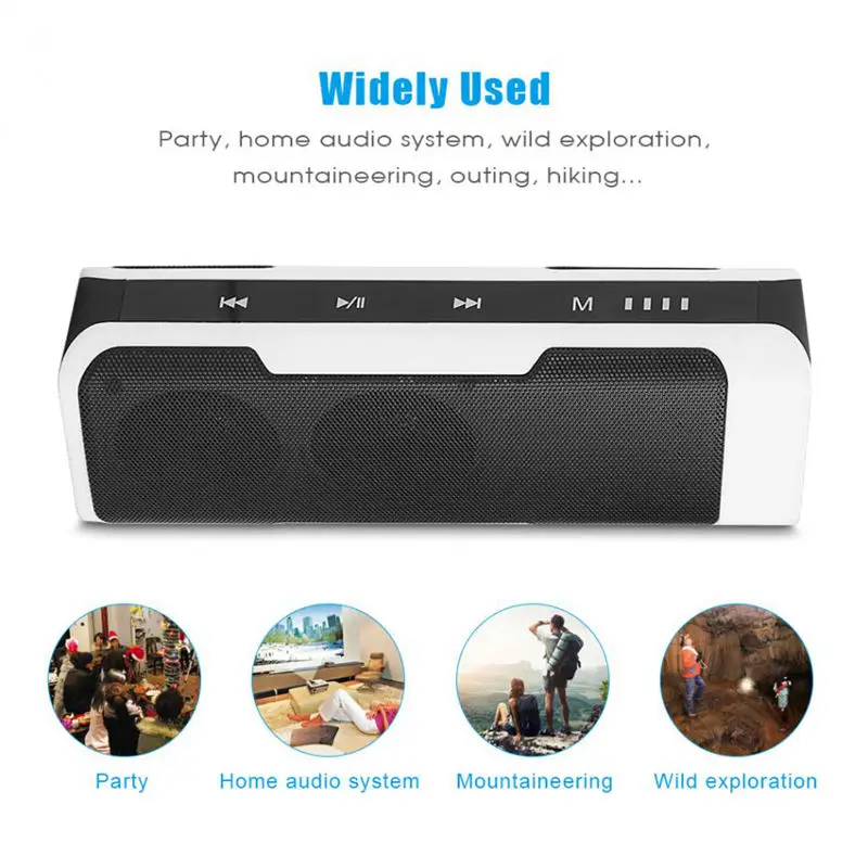 Портативный Bluetooth динамик стерео громкий 4000 мАч Внешний аккумулятор зарядное
