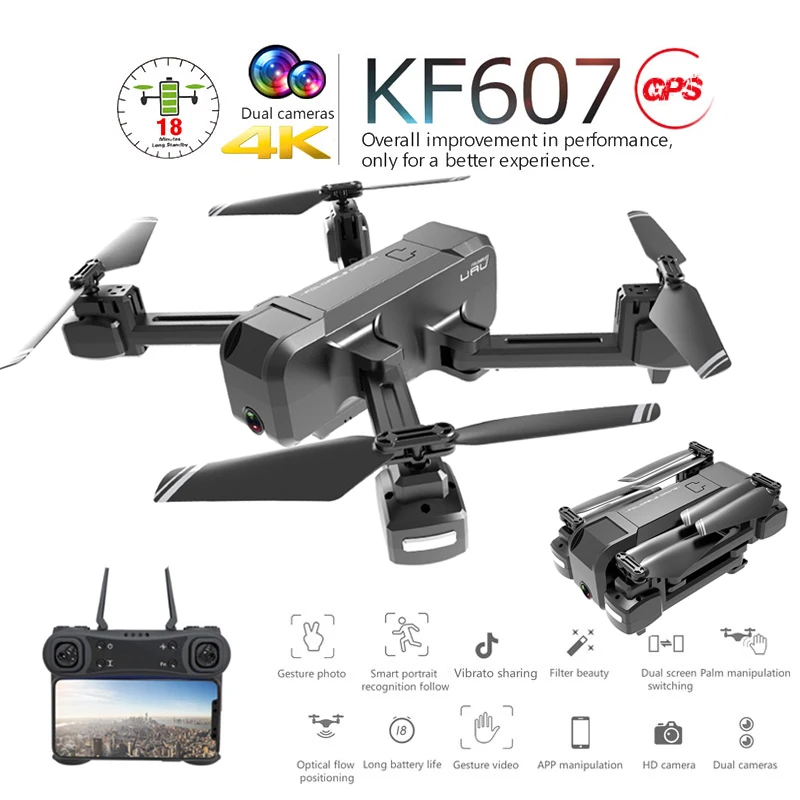 GPS RC Дрон 4K HD камера Квадрокоптер оптический поток 5G WIFI FPV с 50X зумом складной