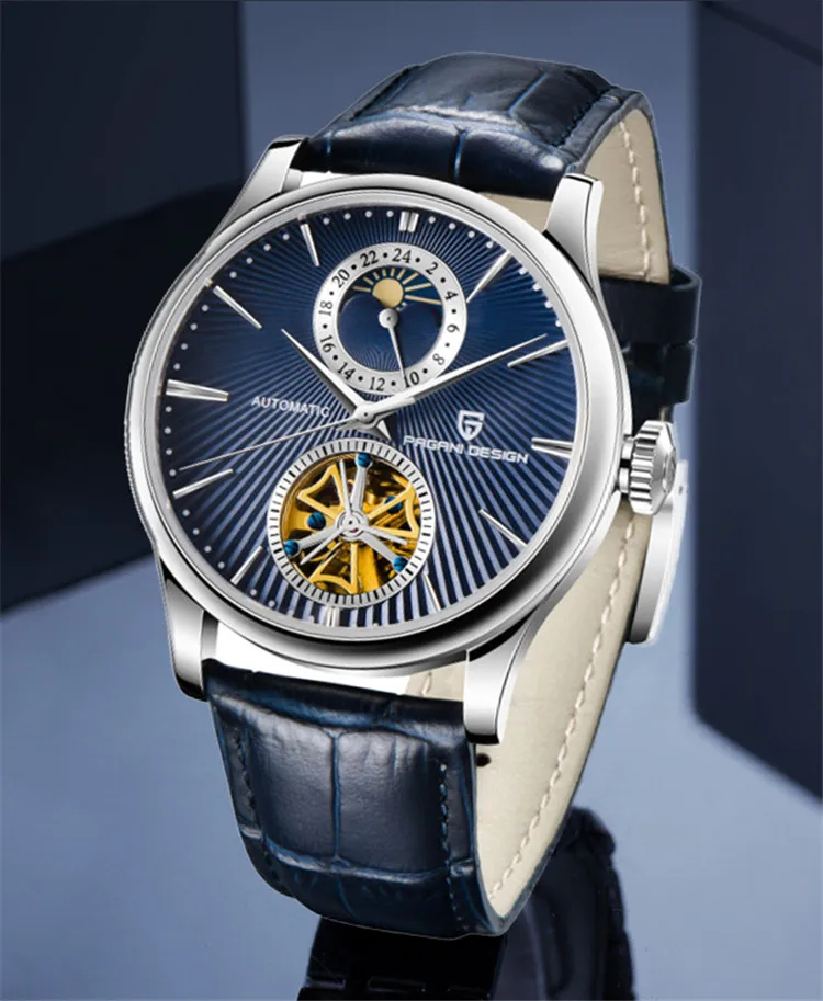 Новые дизайнерские часы PAGANI мужские автоматические с скелетом