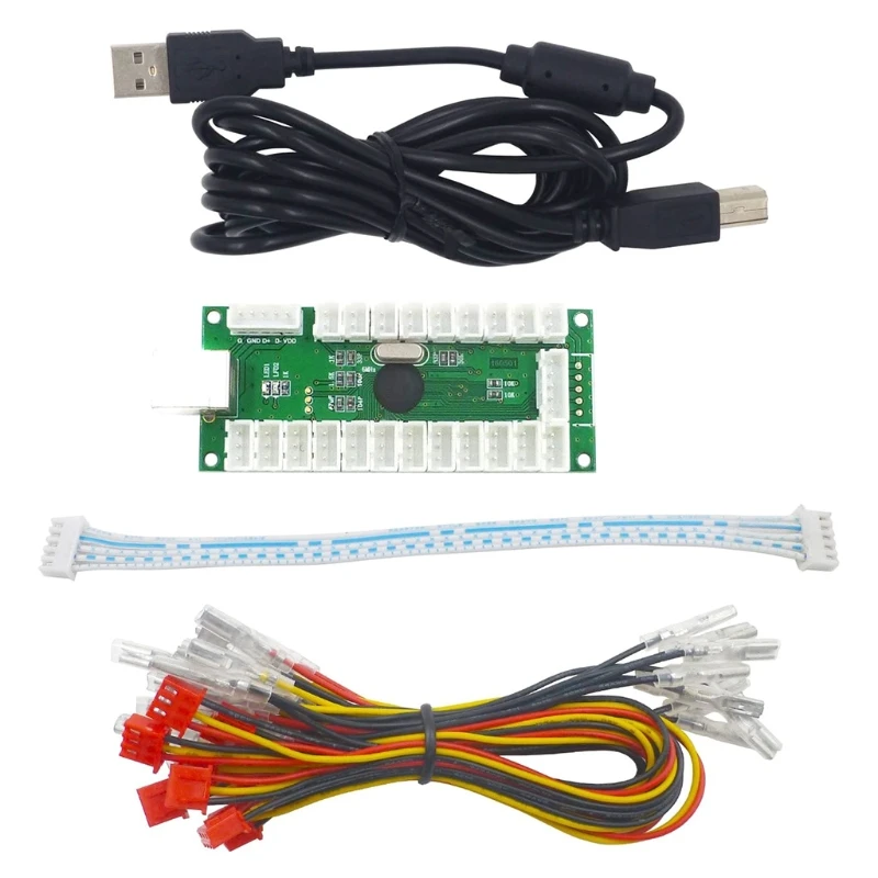 

DIY Zero Delay Arcade USB Encoder PC to Joystick for Mame Jamma & Other Games 53CD