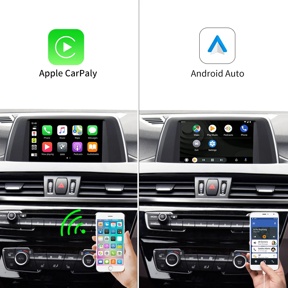 2021Carlinkit 2 0 Беспроводной Canplay Android авто для системы BWM CIC 2009 2012 Поддержка Apple Car play IOS 14