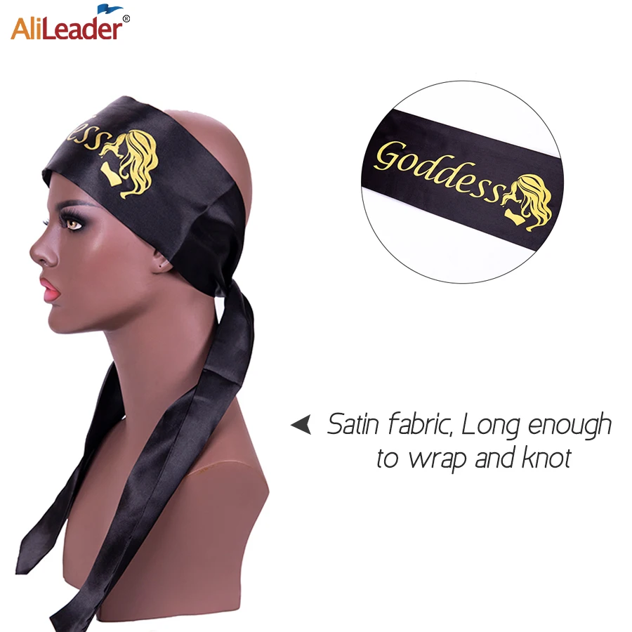 Alileader Satin Edge Scarves For Wig Holder Grip Headband Soft Laying Scarf Wrap Hair Band | Шиньоны и парики