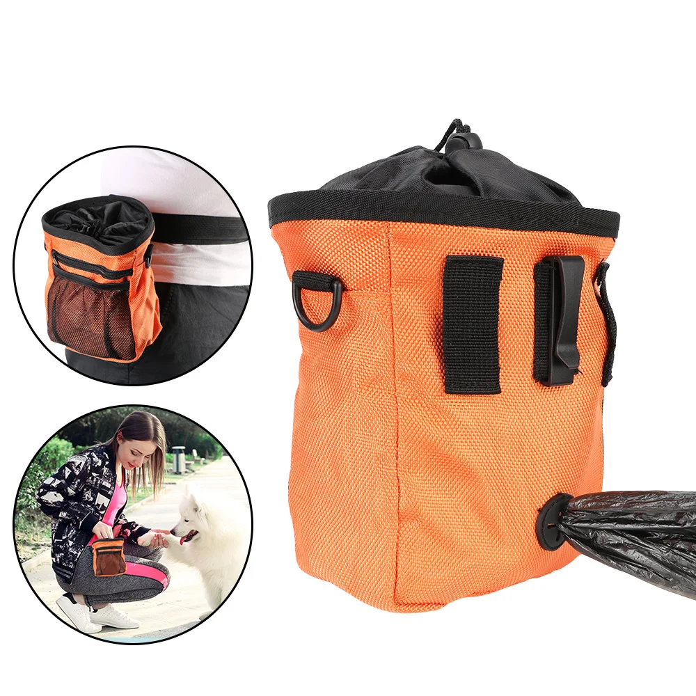 

Pet Outdoor Supplies Hands Free Waist Bag Drawstring Carries Food Poop Bag Dog Training Tools Pet Products Dog Treat Pouch
