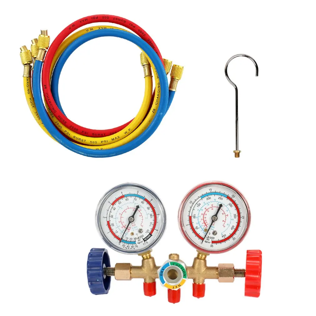 Новый R134A HVAC A/C Комплект для охлаждения манометр трубопровода переменного тока
