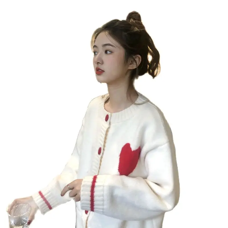 

Gentle Wind Sweater Female Spring and Autumn Loose Joker Slim Student Fashion Casual Cardigan Coat