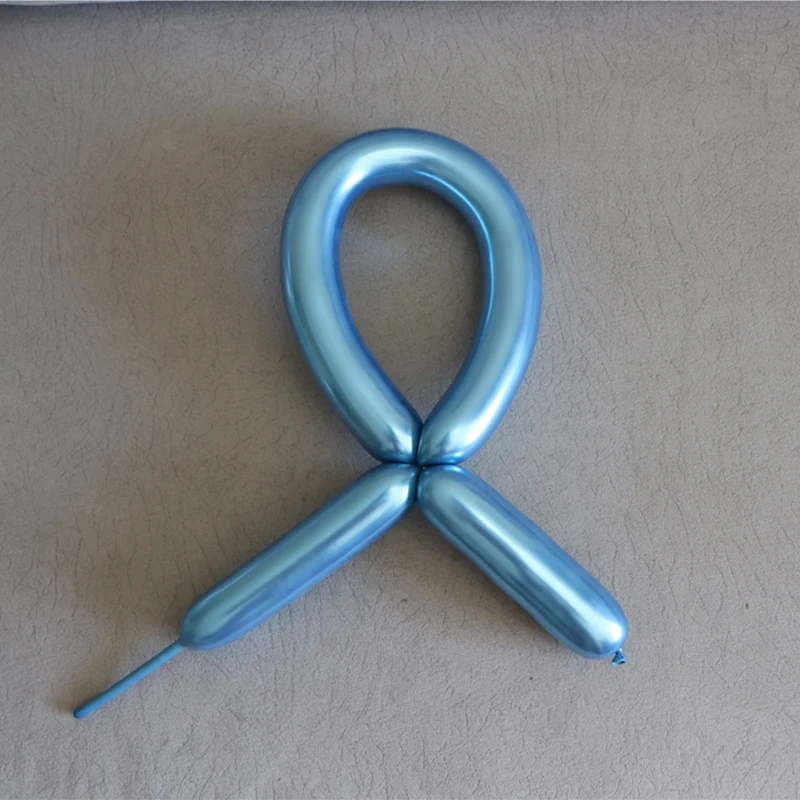 

New Magic Long balloons Metallic long strip Balloon Shiny Chrome Tying Twist latex Balloon Birthday Wedding Party Decoration