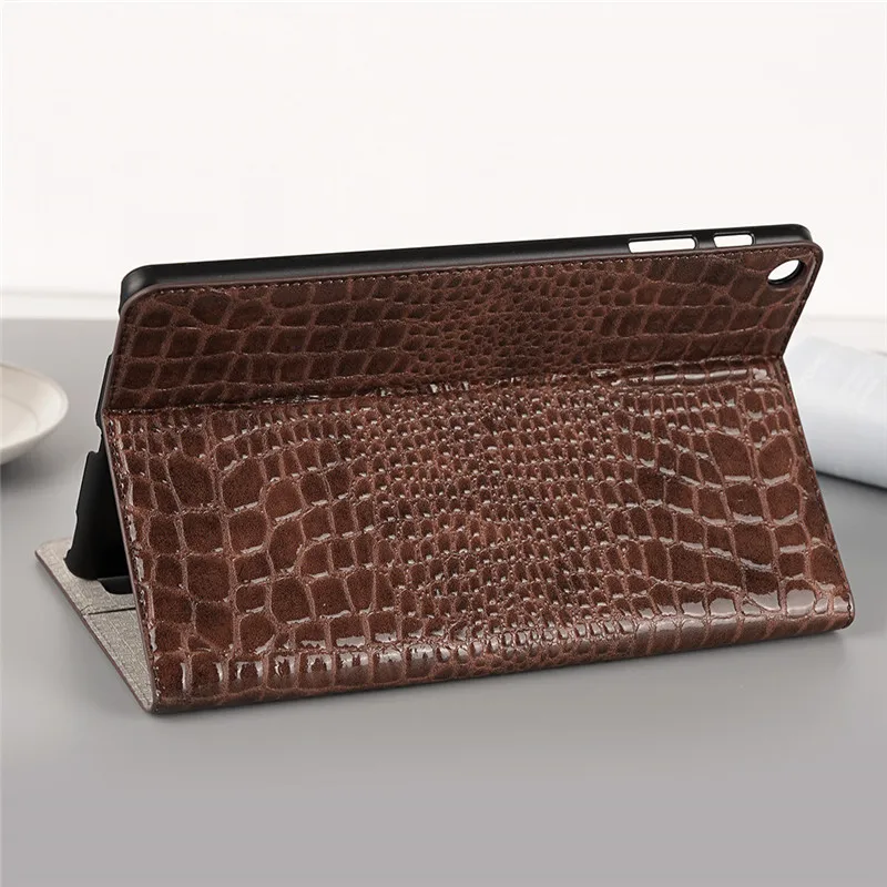 Чехол-подставка для Samsung Galaxy Tab A 8,0 T290 SM-T290 T295 T297 S-Pen cover TabA 8 из крокодиловой кожи, жесткий чехол для планшета