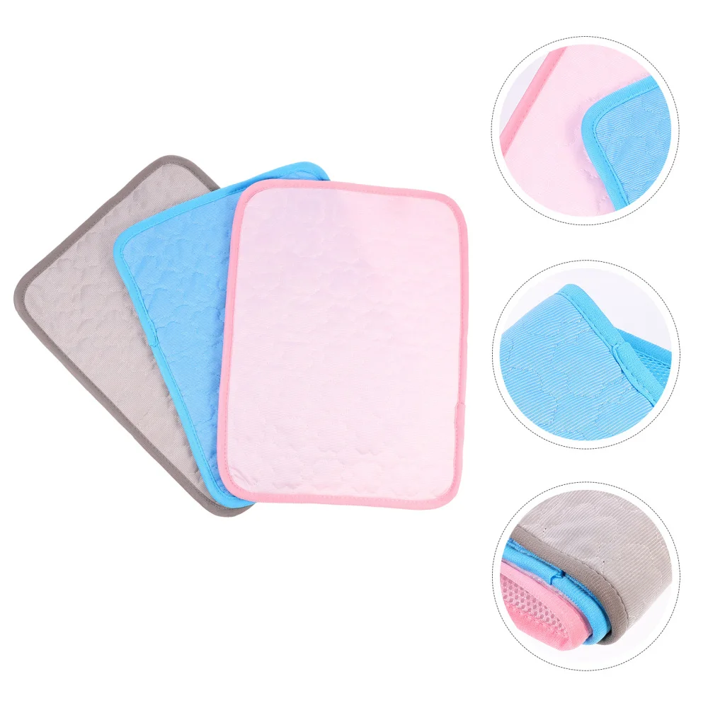 

3Pcs Hamster Guinea Summer Cooling Mat Washable Small Pet Training Pad