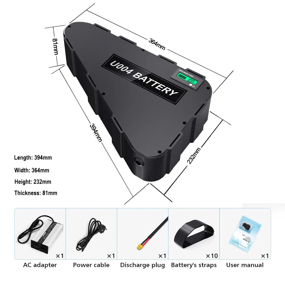 LG 21700 Ebike треугольная аккумуляторная батарея 72V 60V 36V 48V 52V Аккумуляторы для