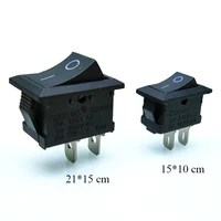 10 pcslot kcd1 2 pin 250v 3a boat switch 2115 1510 snap in spst on off rocker position switch