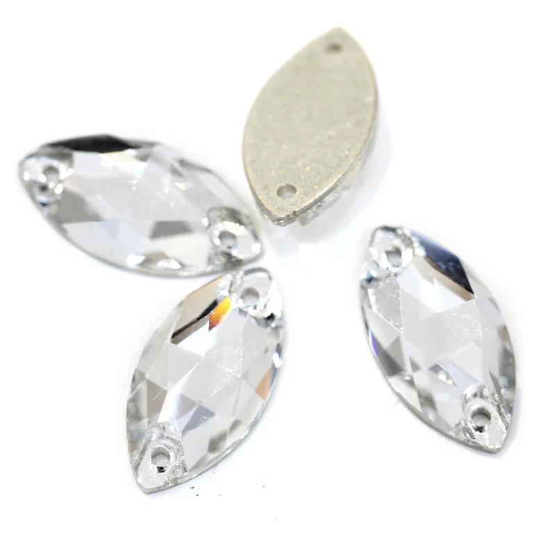 Качество AAAA швейные кристаллы AB пришивные стразы с плоским основанием Пришивные