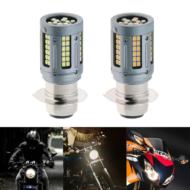 

H4 LED Moto H6 BA20D Motorcycle Headlight Bulbs 84smd 2016 Lens White Yellow Hi Lo Lamp Scooter Accessories Fog Lights 12V-80V