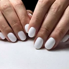 24 шт. блестящие белые накладные ногти, искусственные короткие накладные ногти с желеобразным клеем, полное покрытие, накладные ногти, инструмент для маникюра