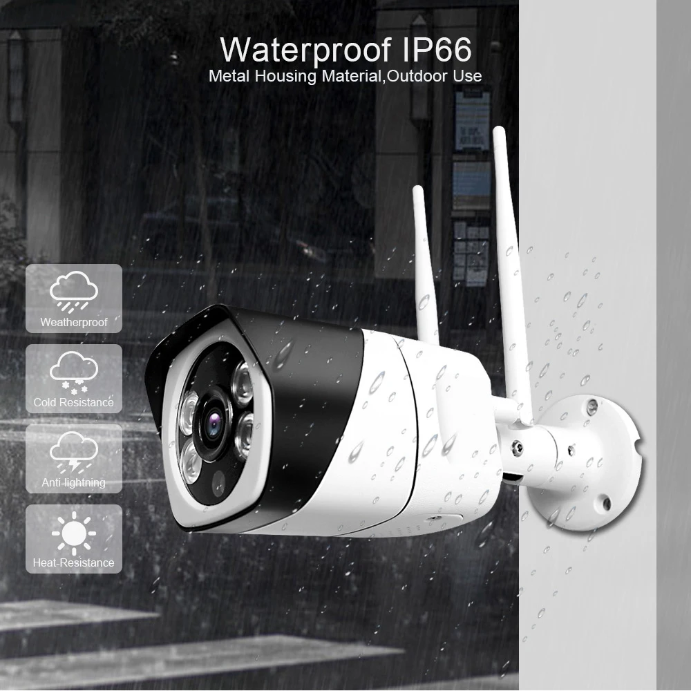 HD Wifi IP камера ONVIF 1080P Беспроводная Проводная CCTV цилиндрическая наружная