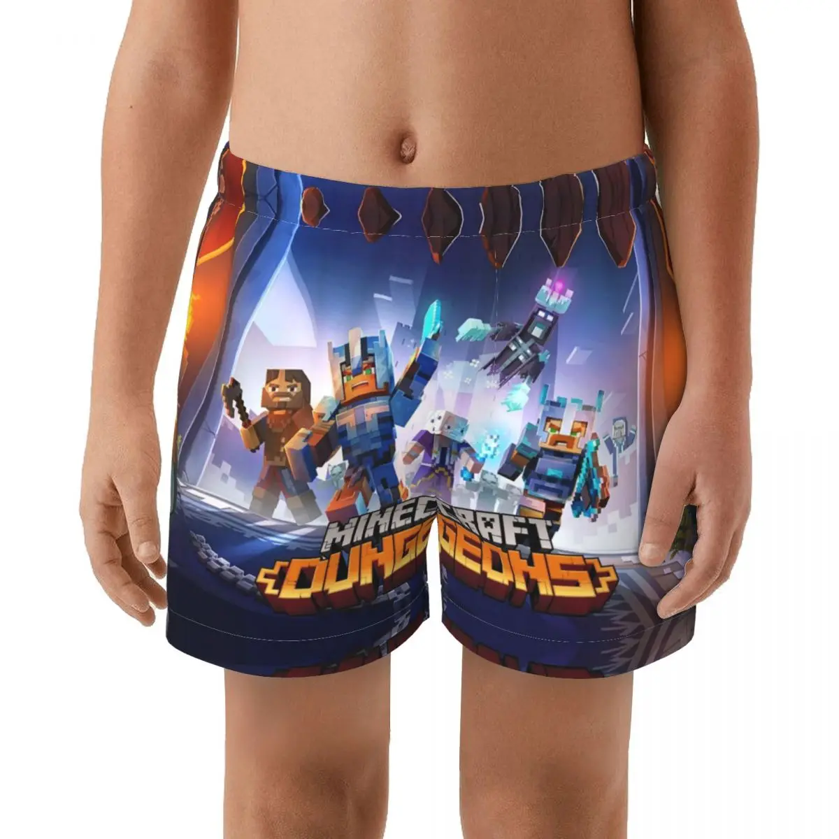 

Эластичный купальник для мальчиков My World с разными принтами, одежда для плавания, пляжная одежда для плавания, спортивные короткие шорты для...