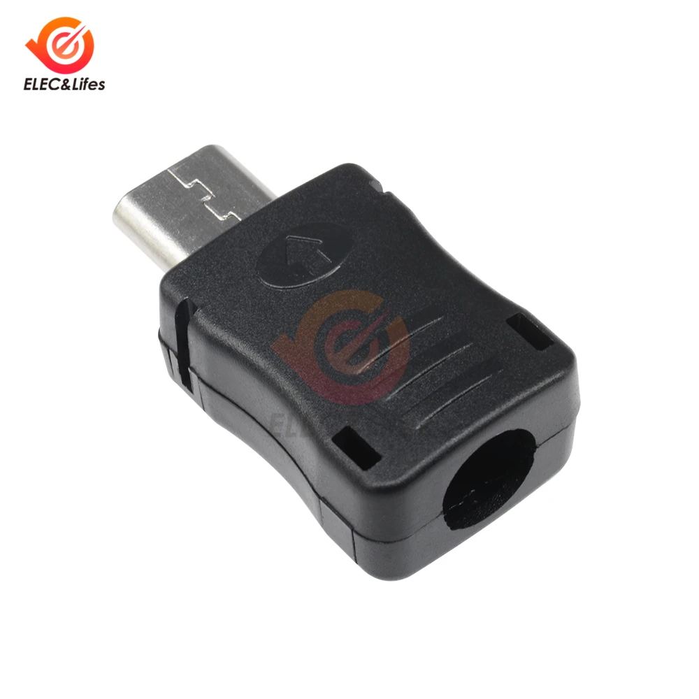 10 комплектов штекерных разъемов Micro USB 5-контактный разъем набор сделай сам с