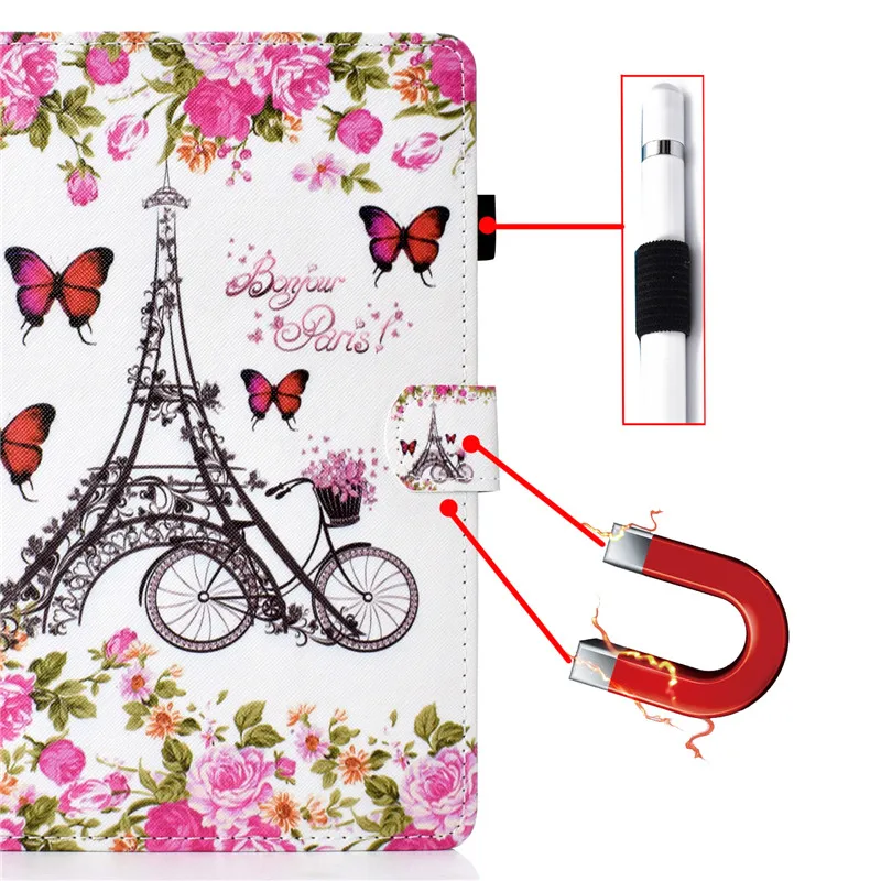 

Coque For Apple iPad Air 4 10.9 inch 2020 Cartoon Butterfly Leather Fundas Case For IPad Air 4 Air4 2020 10.9 Tablet Cover Cases