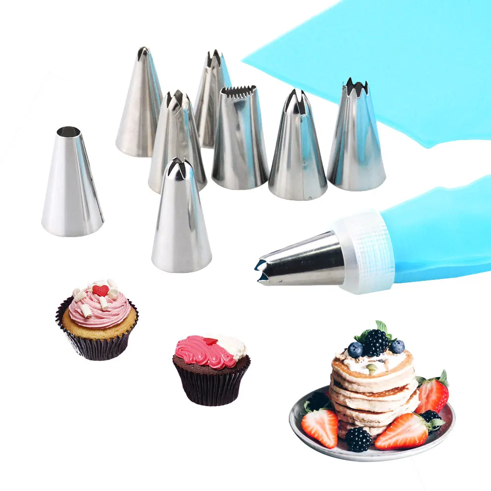 26 шт./компл. силиконовые кондитерского мешка советы Кухня DIY глазировки крем